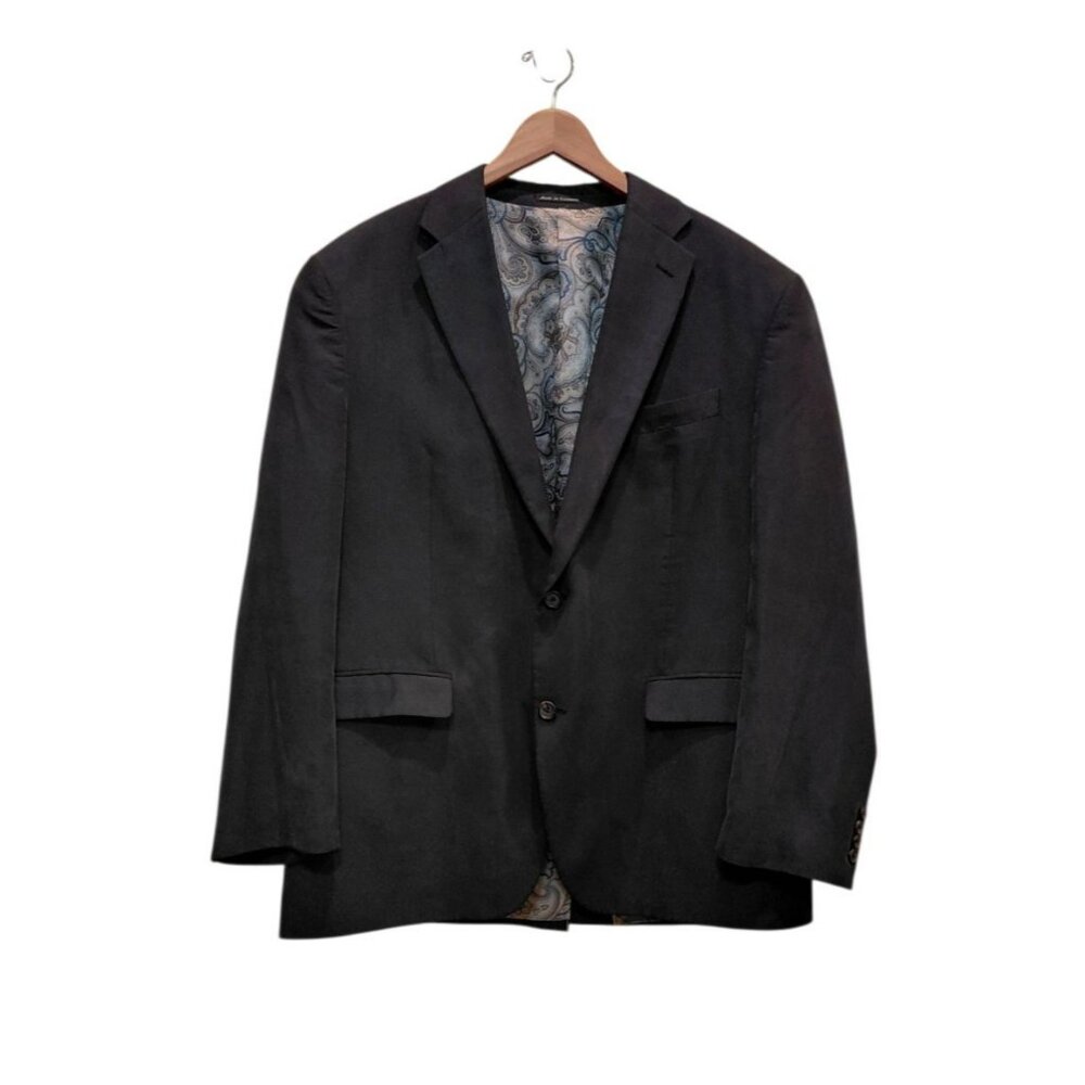LRL Lauren‎ Ralph Lauren Sport Coat 2-Button Blazer Sz 46 Navy Blue Preppy